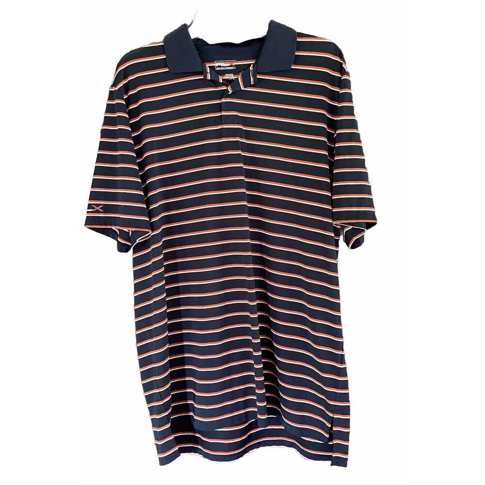 Polo Ralph Lauren RLX Striped Short Sleeve Performance Stretch Golf XLarge